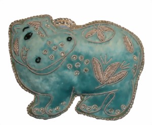 Weihnachtschmuck Nilpferd